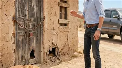 ما وجده خلف باب بيت أمه بعد 6 سنوات صدم القرية بأكملها!